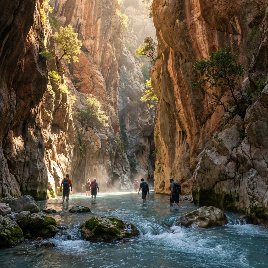 Saklıkent kanyonu ve nehir