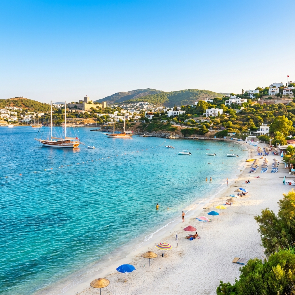 Bodrum Public Beach General View