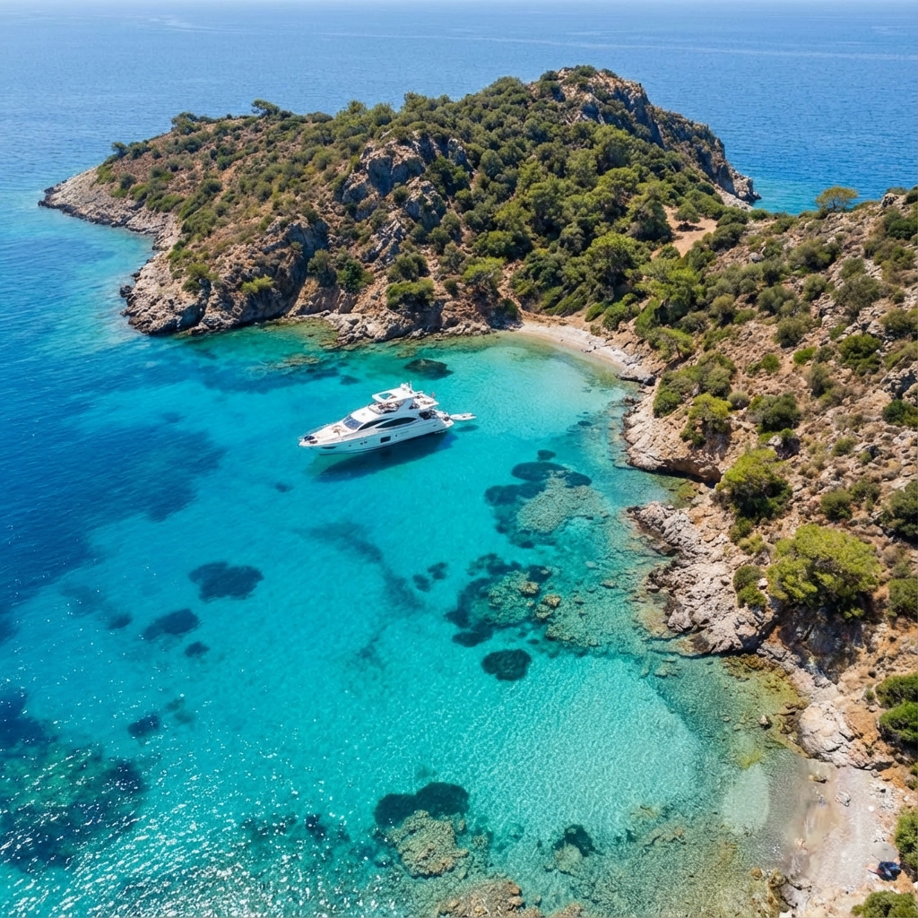 Bodrum Orak Island Turquoise Waters